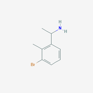 molecular formula C9H12BrN B7899929 1-(3-Bromo-2-methylphenyl)ethan-1-amine 