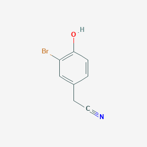 molecular formula C8H6BrNO B7899947 3-Bromo-4-hydroxyphenylacetonitrile CAS No. 73348-21-7