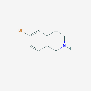 molecular formula C10H12BrN B7899955 6-Bromo-1-methyl-1,2,3,4-tetrahydroisoquinoline 