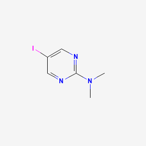 molecular formula C6H8IN3 B7899971 N,N-Dimethyl-5-iodopyrimidine-2-amine 
