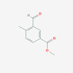 molecular formula C10H10O3 B7899981 Methyl 3-formyl-4-methylbenzoate 