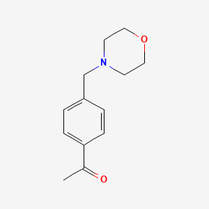 molecular formula C13H17NO2 B7899985 1-(4-(Morpholinomethyl)phenyl)ethanone 