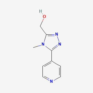 molecular formula C9H10N4O B7899986 [4-Methyl-5-(4-pyridyl)-4H-1,2,4-triazol-3-yl]methanol 