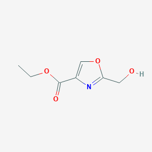 molecular formula C7H9NO4 B7899994 2-Hydroxymethyl-oxazole-4-carboxylic acid ethyl ester 