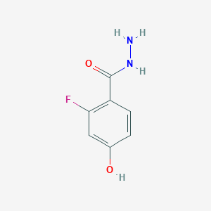 molecular formula C7H7FN2O2 B7900007 2-氟-4-羟基苯甲酰肼 
