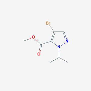 molecular formula C8H11BrN2O2 B7900013 methyl 4-bromo-1-isopropyl-1H-pyrazole-5-carboxylate 