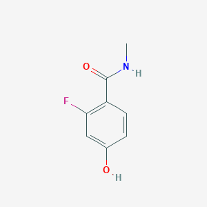 molecular formula C8H8FNO2 B7900029 2-Fluoro-4-hydroxy-N-methylbenzamide 