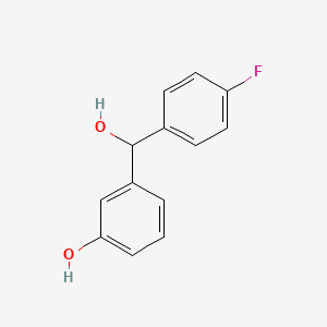 3-[(4-Fluorophenyl)(hydroxy)methyl]phenol