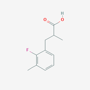 molecular formula C11H13FO2 B7900111 3-(2-Fluoro-3-methylphenyl)-2-methylpropanoic acid 