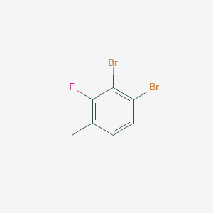molecular formula C7H5Br2F B7900125 1,2-Dibromo-3-fluoro-4-methylbenzene 