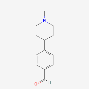 molecular formula C13H17NO B7900138 4-(1-Methylpiperidin-4-yl)benzaldehyde 