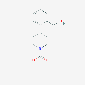 molecular formula C17H25NO3 B7900148 Tert-butyl 4-[2-(hydroxymethyl)phenyl]piperidine-1-carboxylate 