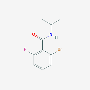 molecular formula C10H11BrFNO B7900162 2-Bromo-6-fluoro-N-(propan-2-yl)benzamide 