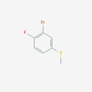 molecular formula C7H6BrFS B7900189 3-Bromo-4-fluorothioanisole 