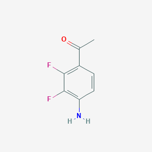 molecular formula C8H7F2NO B7900211 1-(4-Amino-2,3-difluoro-phenyl)-ethanone 