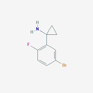 molecular formula C9H9BrFN B7900220 1-(5-Bromo-2-fluorophenyl)cyclopropanamine 