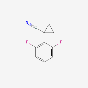 molecular formula C10H7F2N B7900227 1-(2,6-Difluorophenyl)cyclopropanecarbonitrile CAS No. 124276-65-9