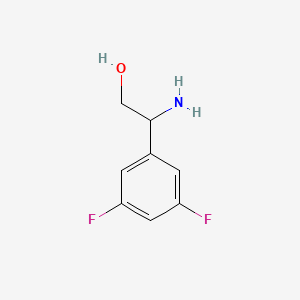 molecular formula C8H9F2NO B7900240 2-Amino-2-(3,5-difluorophenyl)-ethanol CAS No. 387827-37-4