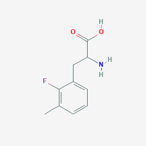 molecular formula C10H12FNO2 B7900243 2-Amino-3-(2-fluoro-3-methylphenyl)propanoic acid 