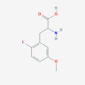 molecular formula C10H12FNO3 B7900244 2-Fluoro-5-methoxy-L-phenylalanine 