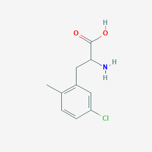 molecular formula C10H12ClNO2 B7900247 5-Chloro-2-methyl-DL-phenylalanine 