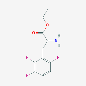 molecular formula C11H12F3NO2 B7900254 2-Amino-3-(2,3,6-trifluoro-phenyl)-propionic acid ethyl ester 