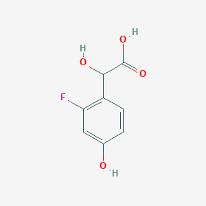 molecular formula C8H7FO4 B7900263 2-Fluoro-4-hydroxymandelic acid 