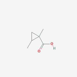 molecular formula C6H10O2 B7900301 1,2-二甲基环丙烷羧酸 CAS No. 842132-32-5