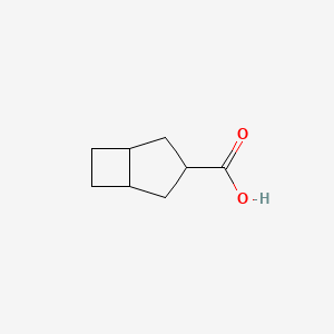 molecular formula C8H12O2 B7900322 Bicyclo[3.2.0]heptane-3-carboxylic acid 