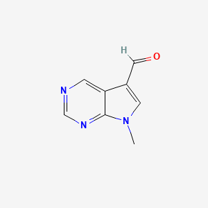 7-Methyl-7H-pyrrolo[2,3-d]pyrimidine-5-carbaldehyde