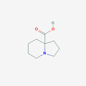 molecular formula C9H15NO2 B7900342 Octahydroindolizine-8a-carboxylic acid 