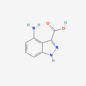 molecular formula C8H7N3O2 B7900355 4-Amino-1H-indazole-3-carboxylic acid 