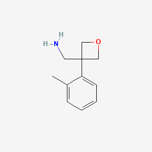 [3-(2-Methylphenyl)oxetan-3-YL]methanamine
