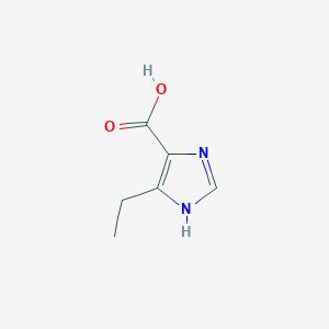 molecular formula C6H8N2O2 B7900395 4-ethyl-1H-imidazole-5-carboxylic acid CAS No. 80304-44-5