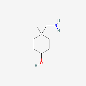 molecular formula C8H17NO B7900399 4-(Aminomethyl)-4-methylcyclohexanol 