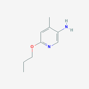 molecular formula C9H14N2O B7900406 4-Methyl-6-propoxypyridin-3-amine 