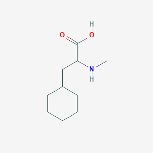 molecular formula C10H19NO2 B7900429 3-Cyclohexyl-2-(methylamino)propanoic acid CAS No. 5428-06-8
