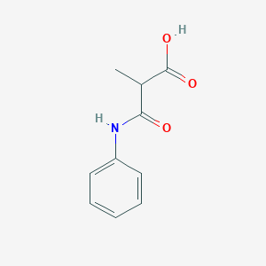 molecular formula C10H11NO3 B7900443 2-Methyl-3-oxo-3-(phenylamino)propanoic acid 