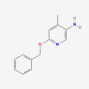 molecular formula C13H14N2O B7900450 6-(Benzyloxy)-4-methylpyridin-3-amine 