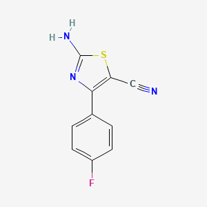 2-Amino-4-(4-fluorophenyl)-1,3-thiazole-5-carbonitrile