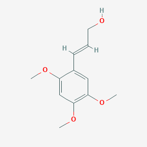 molecular formula C12H16O4 B7900471 (E)-3-(2,4,5-Trimethoxyphenyl)prop-2-en-1-ol 
