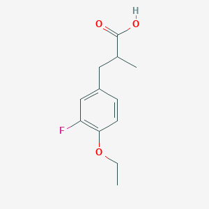 3-(4-Ethoxy-3-fluorophenyl)-2-methylpropanoic acid