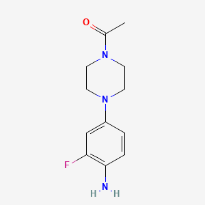 molecular formula C12H16FN3O B7900493 4-(4-Acetyl-piperazin-1-YL)-2-fluoroaniline CAS No. 864146-95-2
