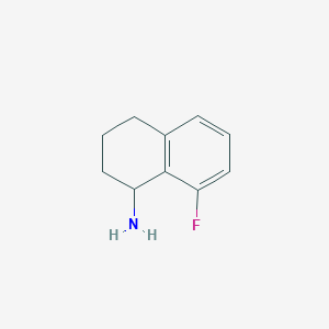 molecular formula C10H12FN B7900522 8-Fluoro-1,2,3,4-tetrahydronaphthalen-1-amine 