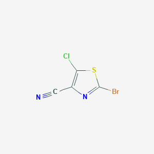 molecular formula C4BrClN2S B7900526 2-Bromo-5-chloro-1,3-thiazole-4-carbonitrile CAS No. 1204297-56-2