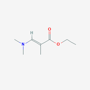 molecular formula C8H15NO2 B7900533 Ethyl (E)-3-(dimethylamino)-2-methylacrylate 