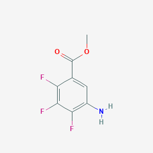 molecular formula C8H6F3NO2 B7900573 Methyl 5-amino-2,3,4-trifluorobenzoate 
