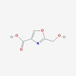 molecular formula C5H5NO4 B7900587 2-(Hydroxymethyl)-1,3-oxazole-4-carboxylic acid 