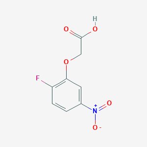 molecular formula C8H6FNO5 B7900656 2-(2-Fluoro-5-nitrophenoxy)acetic acid 