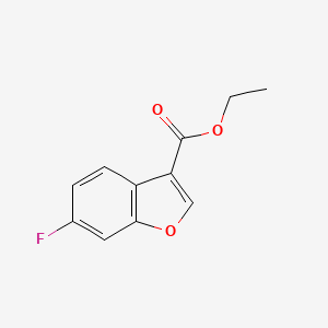 molecular formula C11H9FO3 B7900664 Ethyl 6-fluorobenzofuran-3-carboxylate 